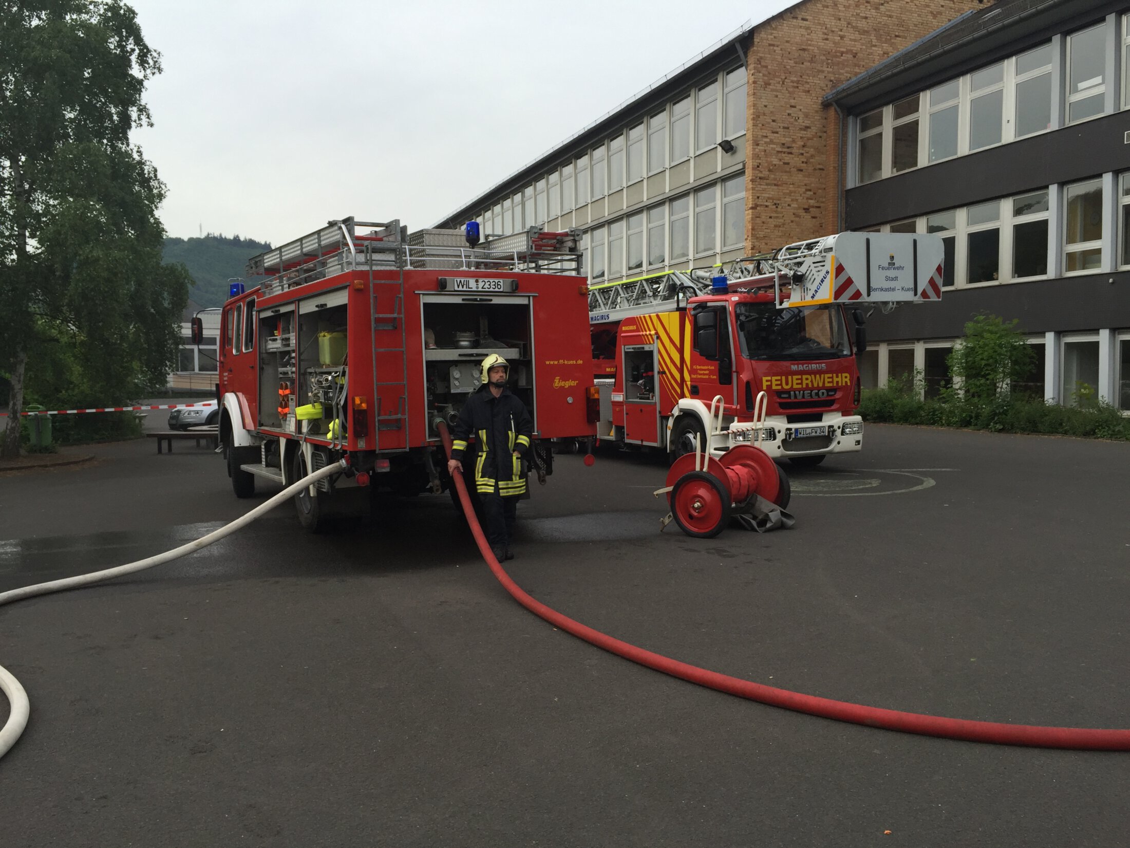 Brand im Heizstofflager in Kues